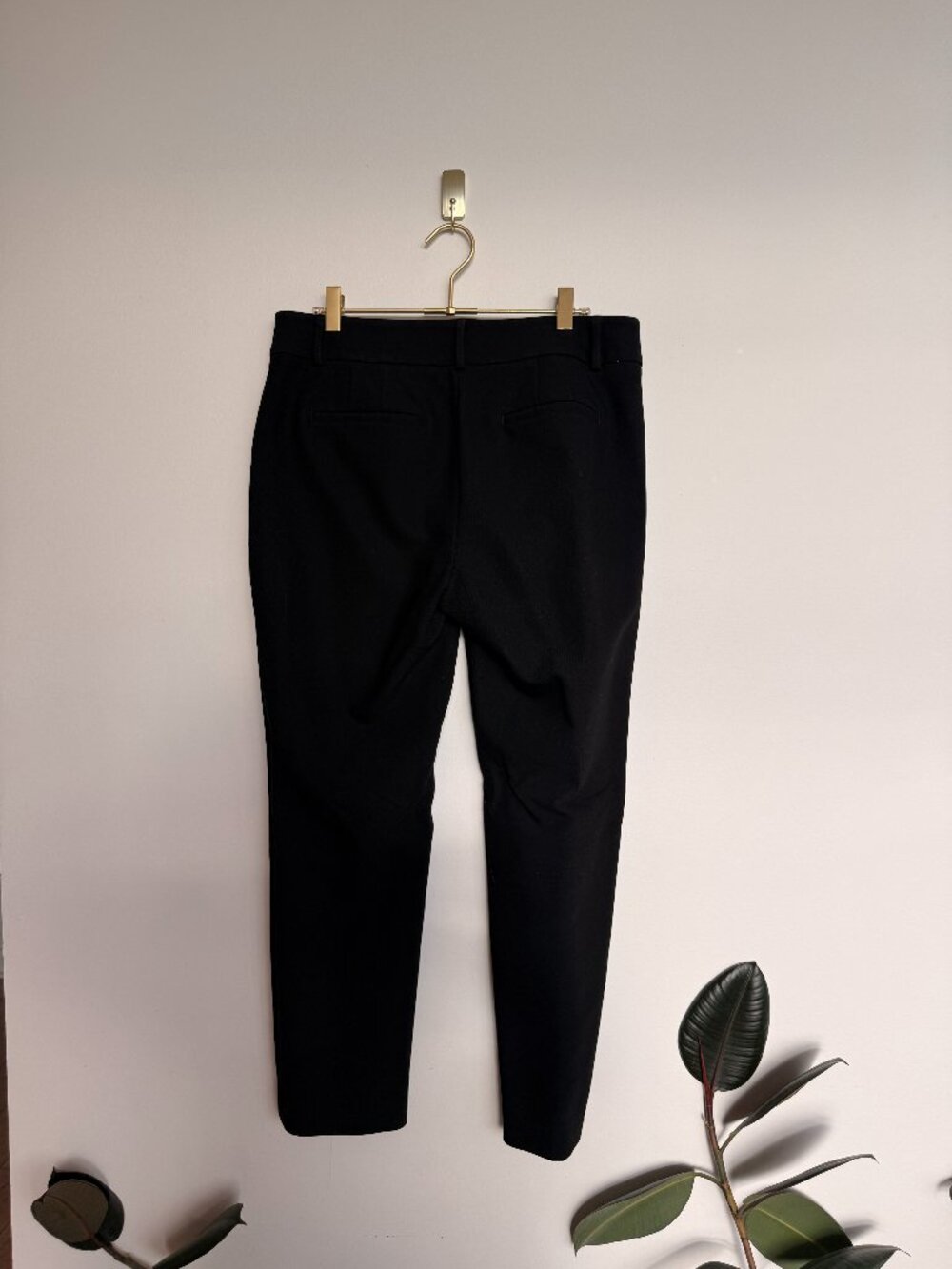 LOFT Julie Fit Black Dress Pants Size 6 Straight Leg Trouser Career Workwear